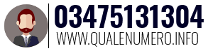 Numero di telefono 03475131304 03475131304