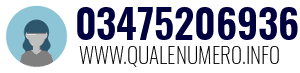Numero di telefono 03475206936 03475206936