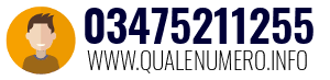Numero di telefono 03475211255 03475211255