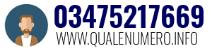 Numero di telefono 03475217669 03475217669