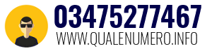 Numero di telefono 03475277467 03475277467