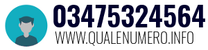 Numero di telefono 03475324564 03475324564