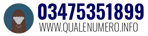 Numero di telefono 03475351899 03475351899