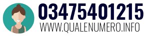 Numero di telefono 03475401215 03475401215