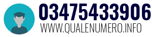 Numero di telefono 03475433906 03475433906