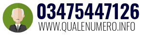 Numero di telefono 03475447126 03475447126