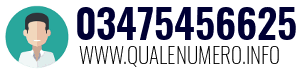 Numero di telefono 03475456625 03475456625
