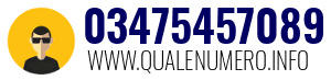 Numero di telefono 03475457089 03475457089