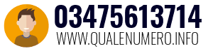 Numero di telefono 03475613714 03475613714