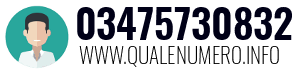 Numero di telefono 03475730832 03475730832