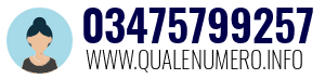 Numero di telefono 03475799257 03475799257