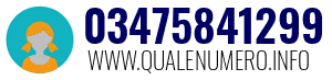 Numero di telefono 03475841299 03475841299
