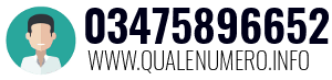 Numero di telefono 03475896652 03475896652
