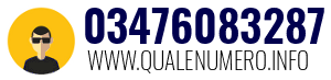 Numero di telefono 03476083287 03476083287