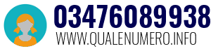 Numero di telefono 03476089938 03476089938