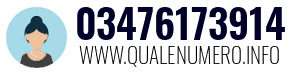 Numero di telefono 03476173914 03476173914