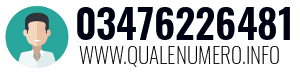 Numero di telefono 03476226481 03476226481
