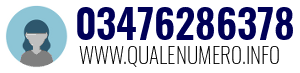 Numero di telefono 03476286378 03476286378