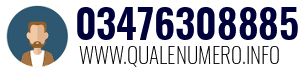 Numero di telefono 03476308885 03476308885