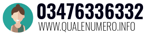 Numero di telefono 03476336332 03476336332