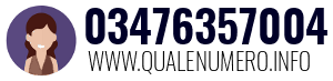 Numero di telefono 03476357004 03476357004
