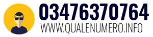 Numero di telefono 03476370764 03476370764