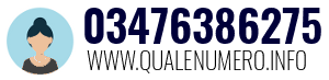 Numero di telefono 03476386275 03476386275