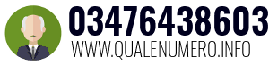 Numero di telefono 03476438603 03476438603