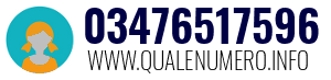 Numero di telefono 03476517596 03476517596