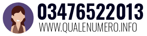 Numero di telefono 03476522013 03476522013
