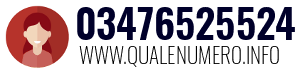 Numero di telefono 03476525524 03476525524