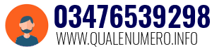 Numero di telefono 03476539298 03476539298