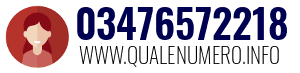 Numero di telefono 03476572218 03476572218