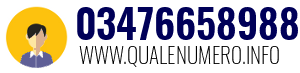 Numero di telefono 03476658988 03476658988