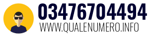 Numero di telefono 03476704494 03476704494