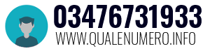 Numero di telefono 03476731933 03476731933