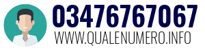 Numero di telefono 03476767067 03476767067