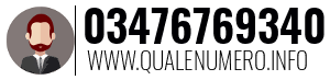 Numero di telefono 03476769340 03476769340