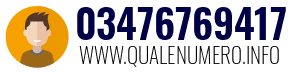 Numero di telefono 03476769417 03476769417