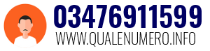 Numero di telefono 03476911599 03476911599