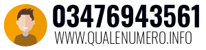 Numero di telefono 03476943561 03476943561