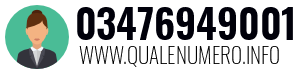 Numero di telefono 03476949001 03476949001