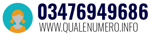 Numero di telefono 03476949686 03476949686