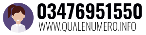 Numero di telefono 03476951550 03476951550