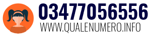 Numero di telefono 03477056556 03477056556