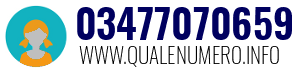 Numero di telefono 03477070659 03477070659
