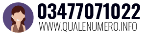 Numero di telefono 03477071022 03477071022