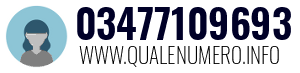 Numero di telefono 03477109693 03477109693