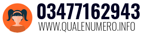 Numero di telefono 03477162943 03477162943