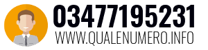 Numero di telefono 03477195231 03477195231